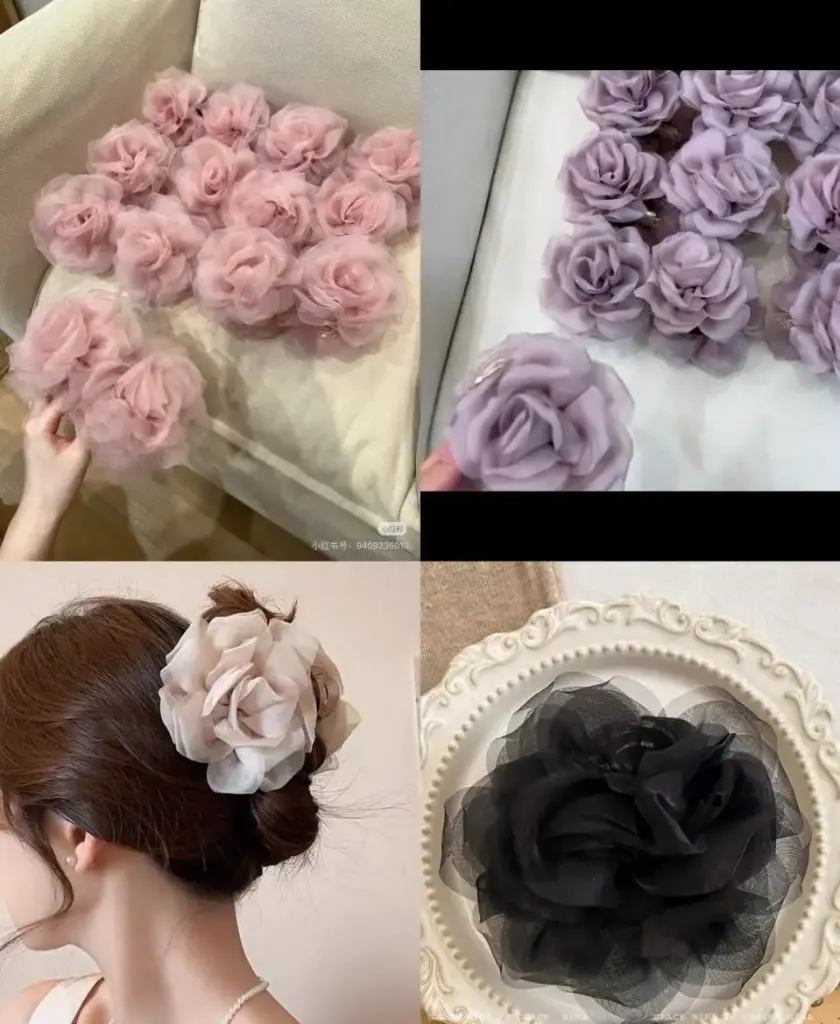 kẹp ngoằm nơ to 