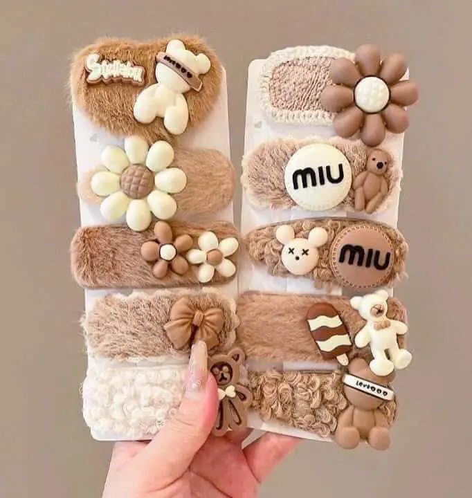 SET 5 KẸP TÓC GẤU