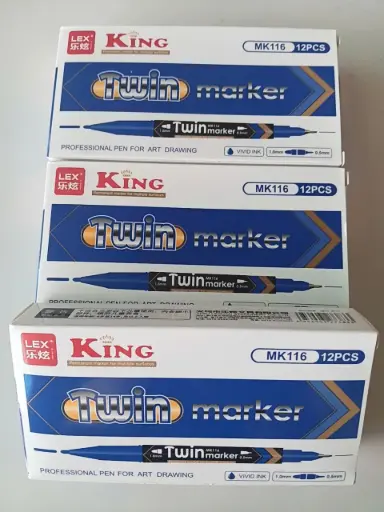 [P0066] bút dạ kính 2 đầu mk116