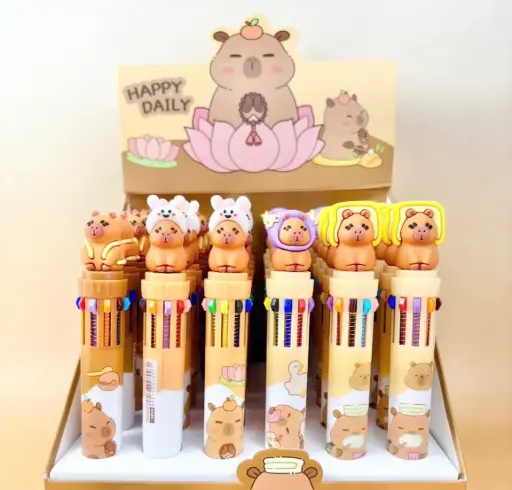 [P0246]  bút 10 màu gắn charm