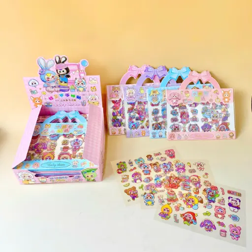 [P0262] set 3 tấm sticker quai nơ