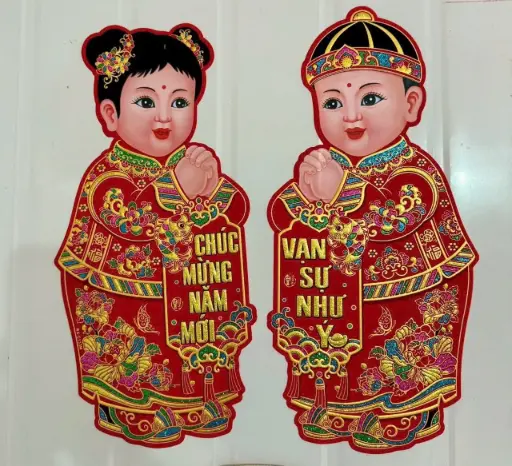 [P0490] CẶP ĐÔI EM BÉ CHÚC TẾT